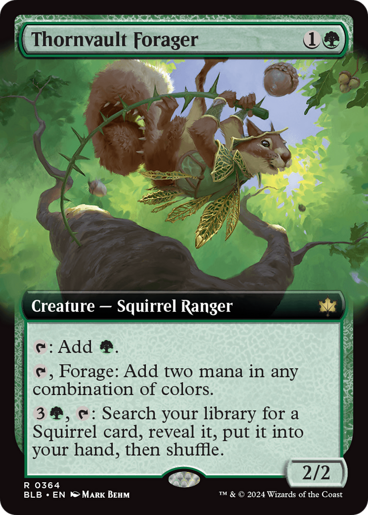Thornvault Forager (Extended Art) [Bloomburrow] | Odin's Place