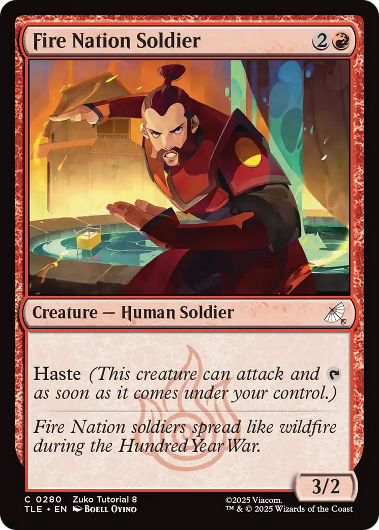 Fire Nation Soldier (0280) [Avatar: The Last Airbender: Eternal-Legal] | Odin's Place