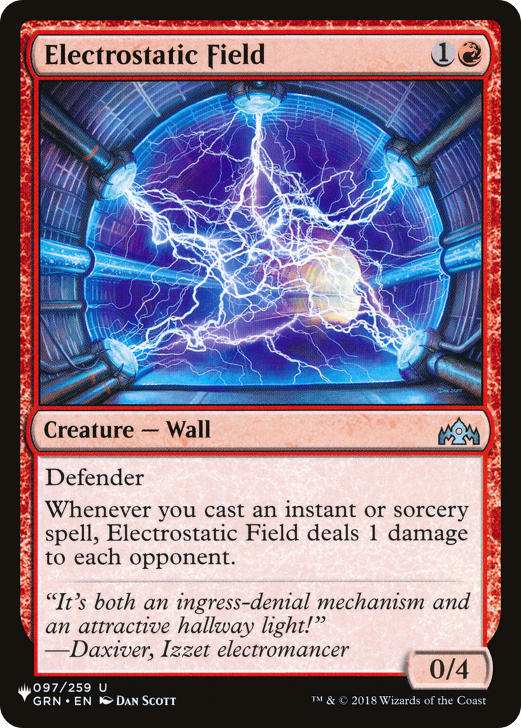Electrostatic Field [The List] | Odin's Place