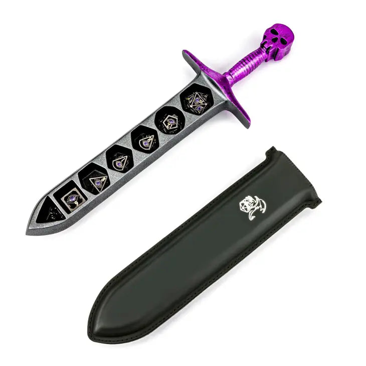 HYMGHO - Grim Dagger Dice Case with Sheath Cover - Assorted Colors | Odin's Place