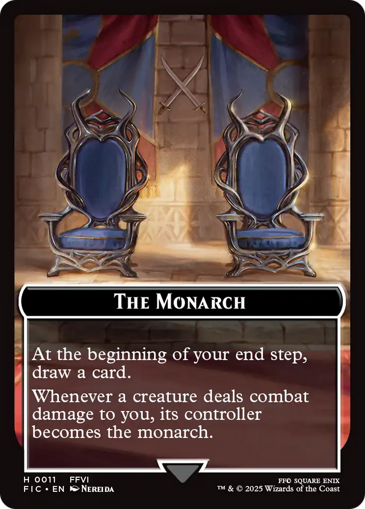 The Blackjack // The Monarch Double-Sided Token [FINAL FANTASY Commander Tokens] | Odin's Place