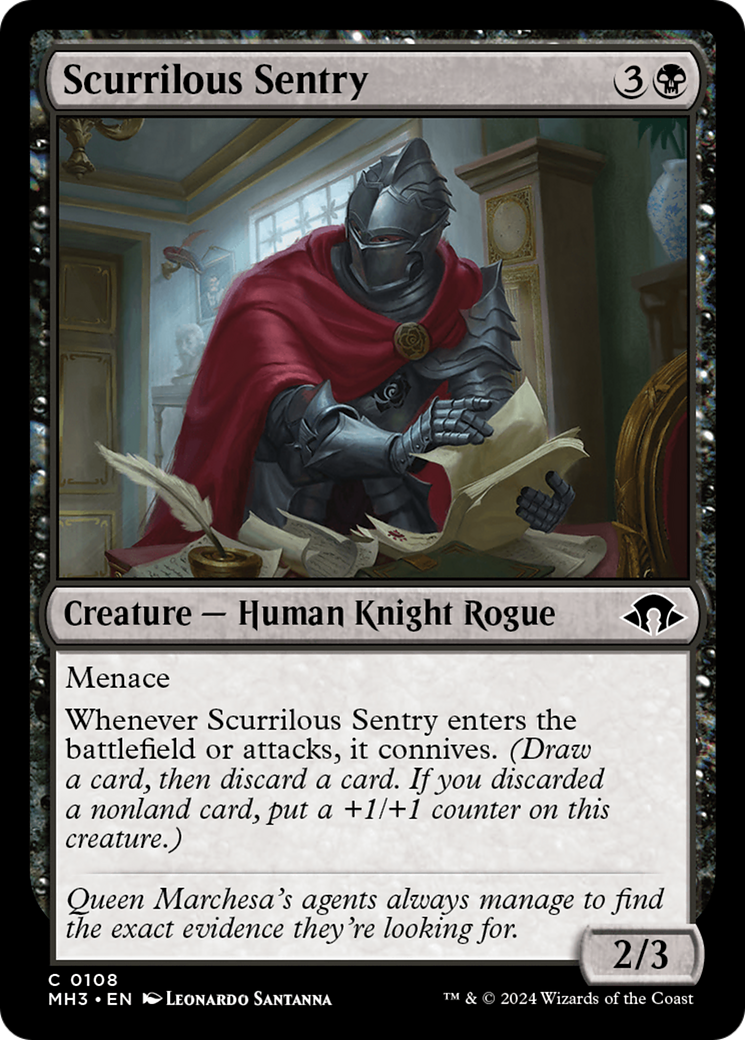 Scurrilous Sentry [Modern Horizons 3] | Odin's Place