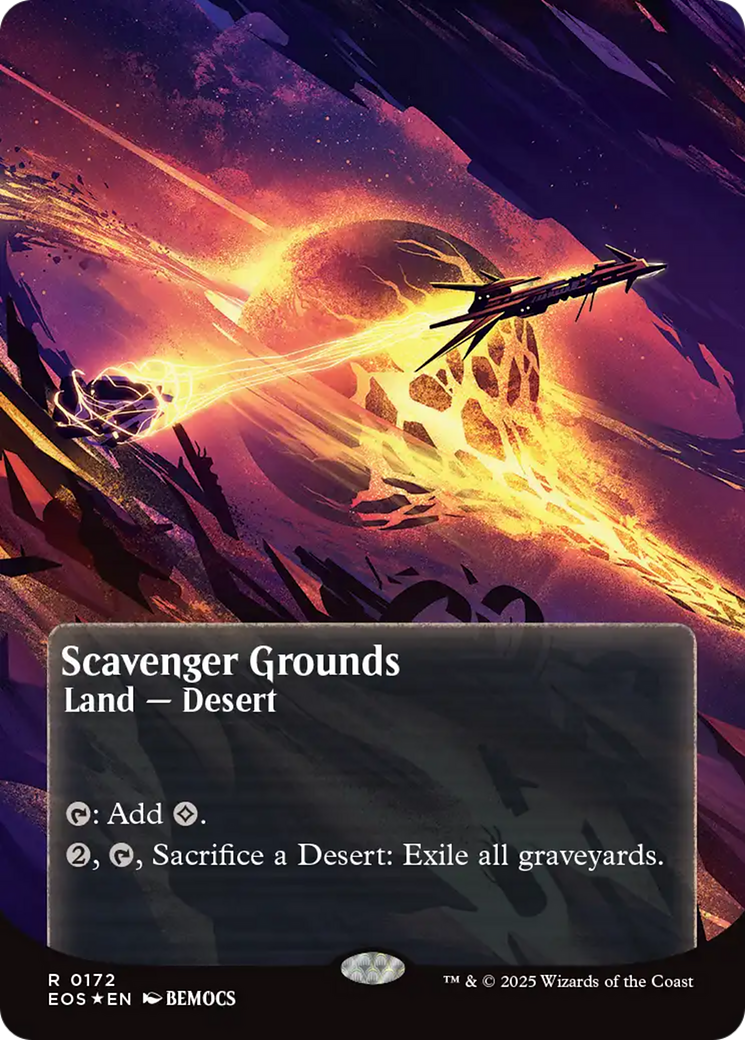 Scavenger Grounds (0172) (Borderless) (Galaxy Foil) [Edge of Eternities: Stellar Sights] | Odin's Place