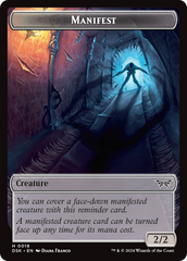Emblem - Kaito, Bane of Nightmares // Manifest Double-Sided Token [Duskmourn: House of Horror Tokens] | Odin's Place