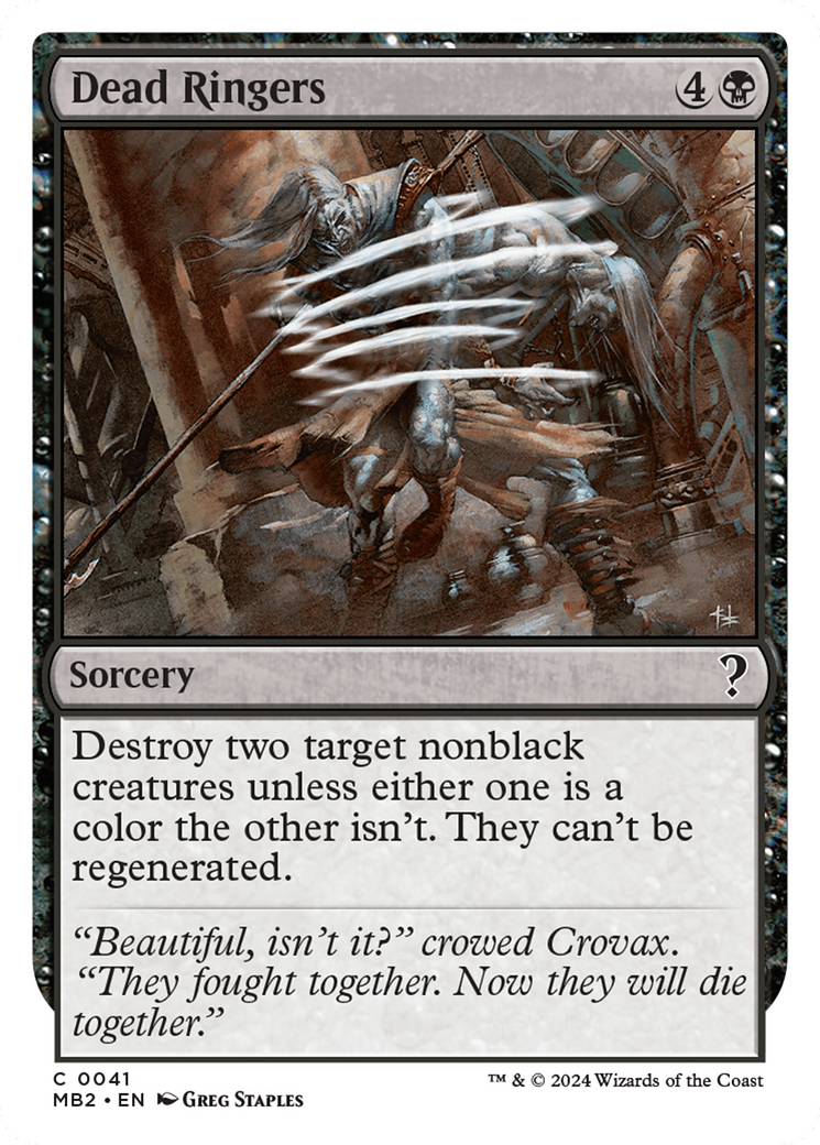 Dead Ringers (White Border) [Mystery Booster 2] | Odin's Place
