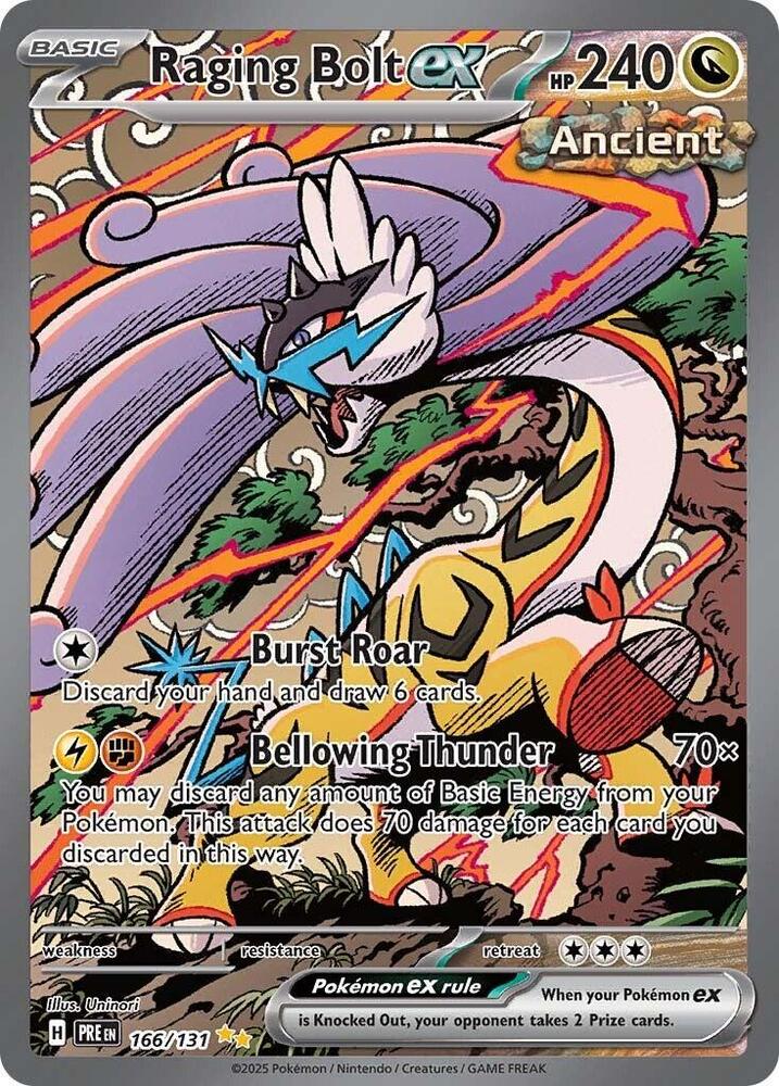 Raging Bolt ex (166/131) [Scarlet & Violet: Prismatic Evolutions] | Odin's Place