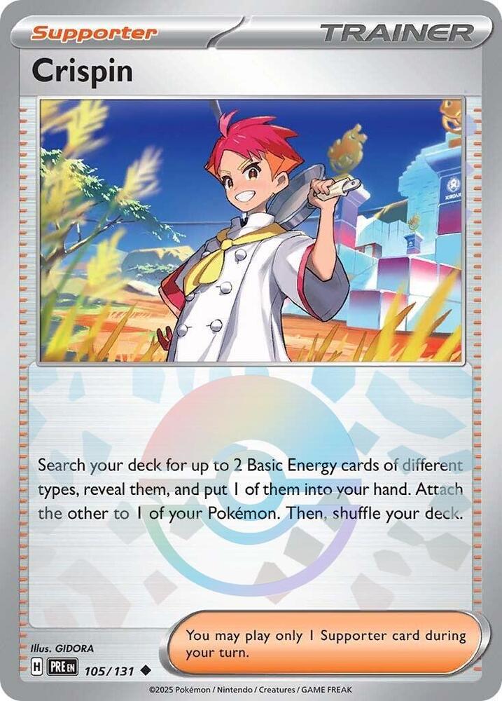 Crispin (105/131) (Poke Ball Pattern) [Scarlet & Violet: Prismatic Evolutions] | Odin's Place