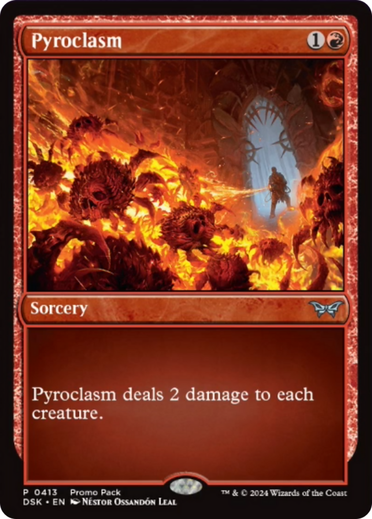 Pyroclasm (Promo Pack) [Duskmourn: House of Horror Promos] | Odin's Place