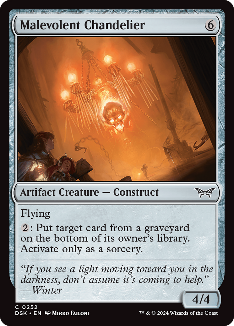 Malevolent Chandelier [Duskmourn: House of Horror] | Odin's Place