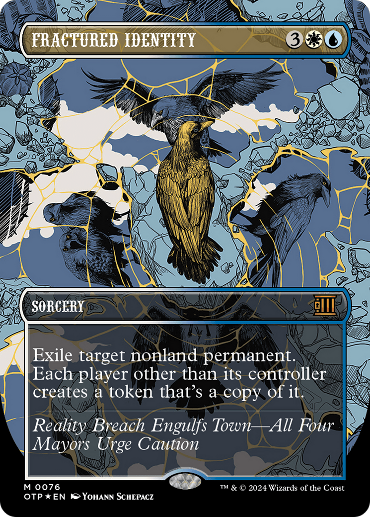 Fractured Identity (Textured Foil) [Outlaws of Thunder Junction: Breaking News] | Odin's Place