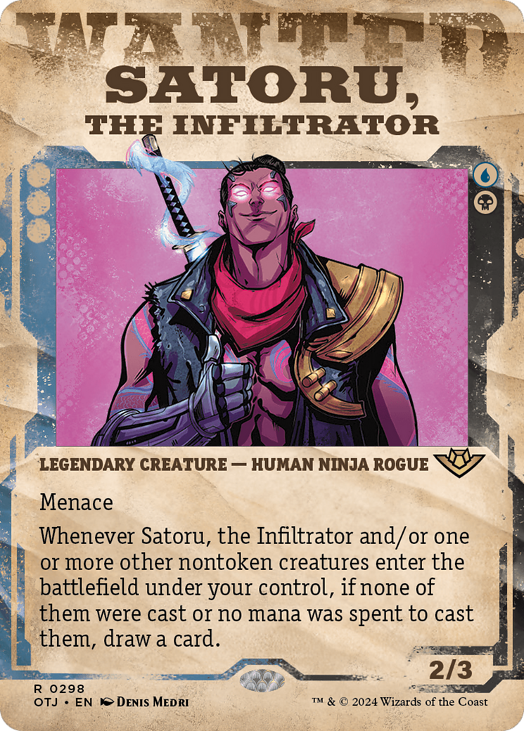 Satoru, the Infiltrator (Showcase) [Outlaws of Thunder Junction] | Odin's Place