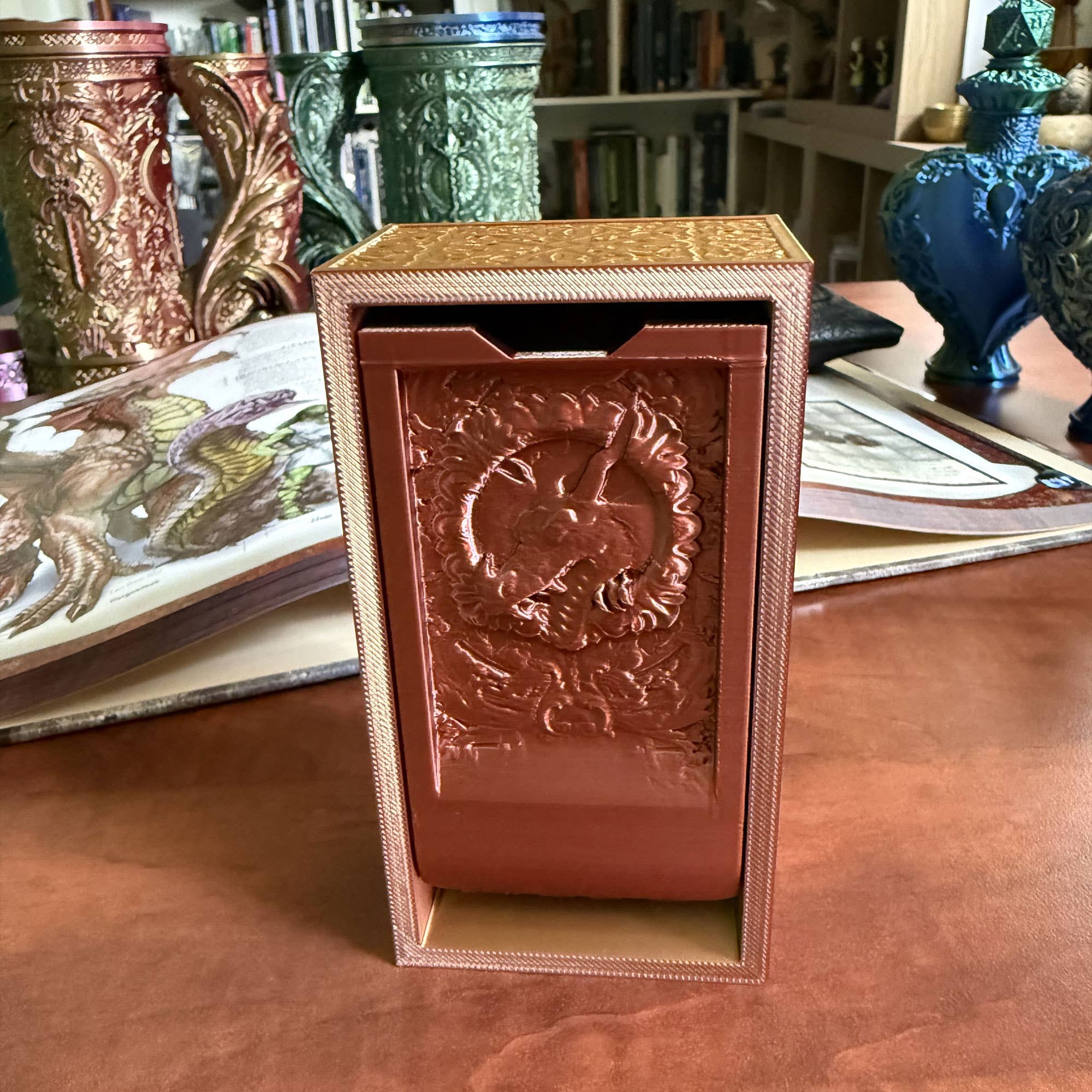 Folding Dragon Dice Tower & Storage | TTRPG, D&D, TCG, CoC | Odin's Place