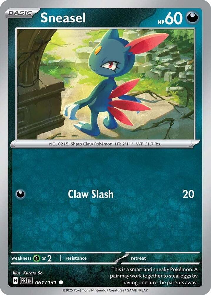 Sneasel (061/131) [Scarlet & Violet: Prismatic Evolutions] | Odin's Place