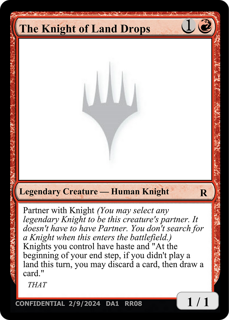 The Knight of Land Drops [Unknown Event] | Odin's Place