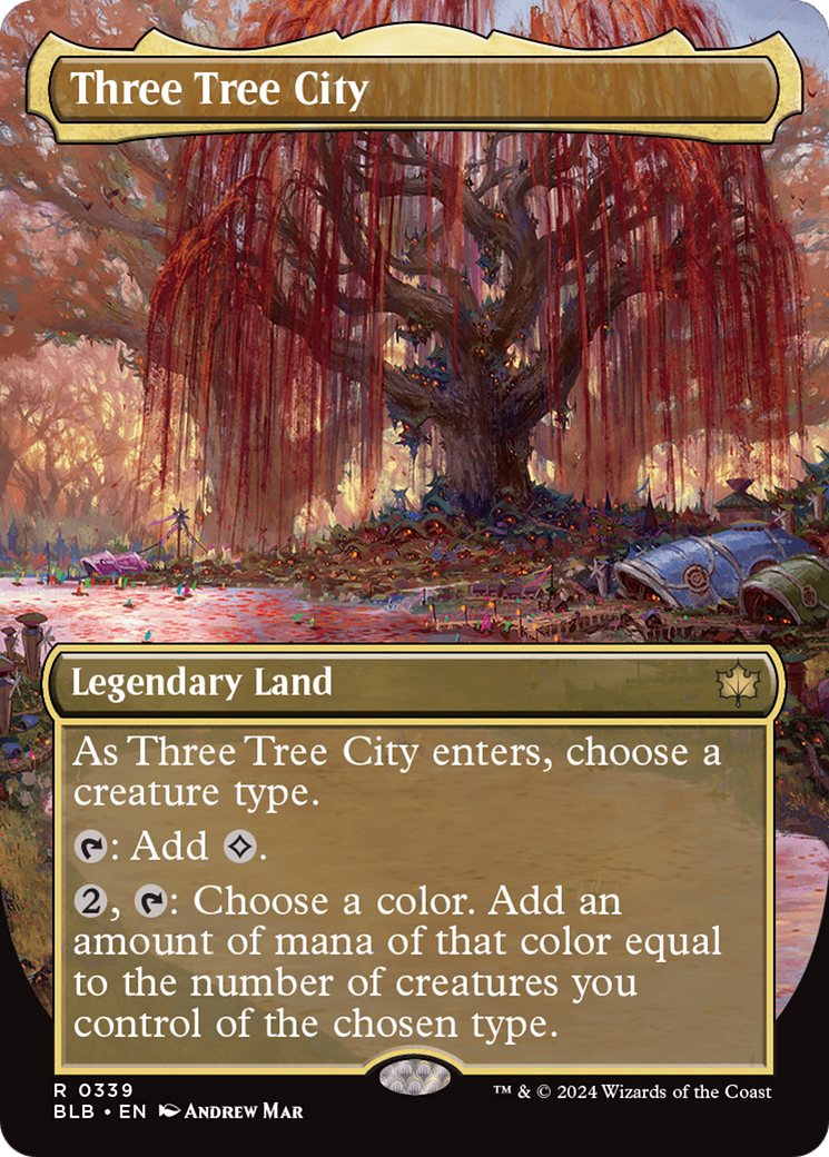 Three Tree City (Borderless) (0339) [Bloomburrow] | Odin's Place