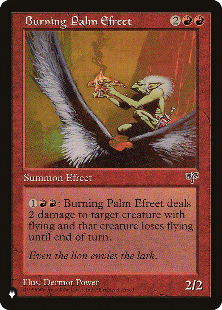 Burning Palm Efreet [The List] | Odin's Place