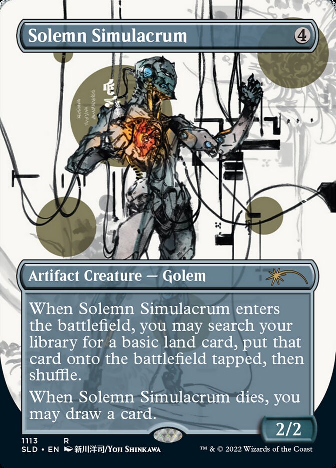 Solemn Simulacrum (1113) (Borderless) [Secret Lair Drop Series] | Odin's Place