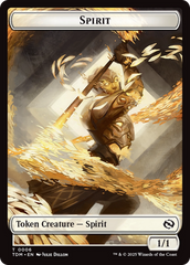Spirit (0006) // Spirit (0007) Double-Sided Token [Tarkir: Dragonstorm Tokens] | Odin's Place