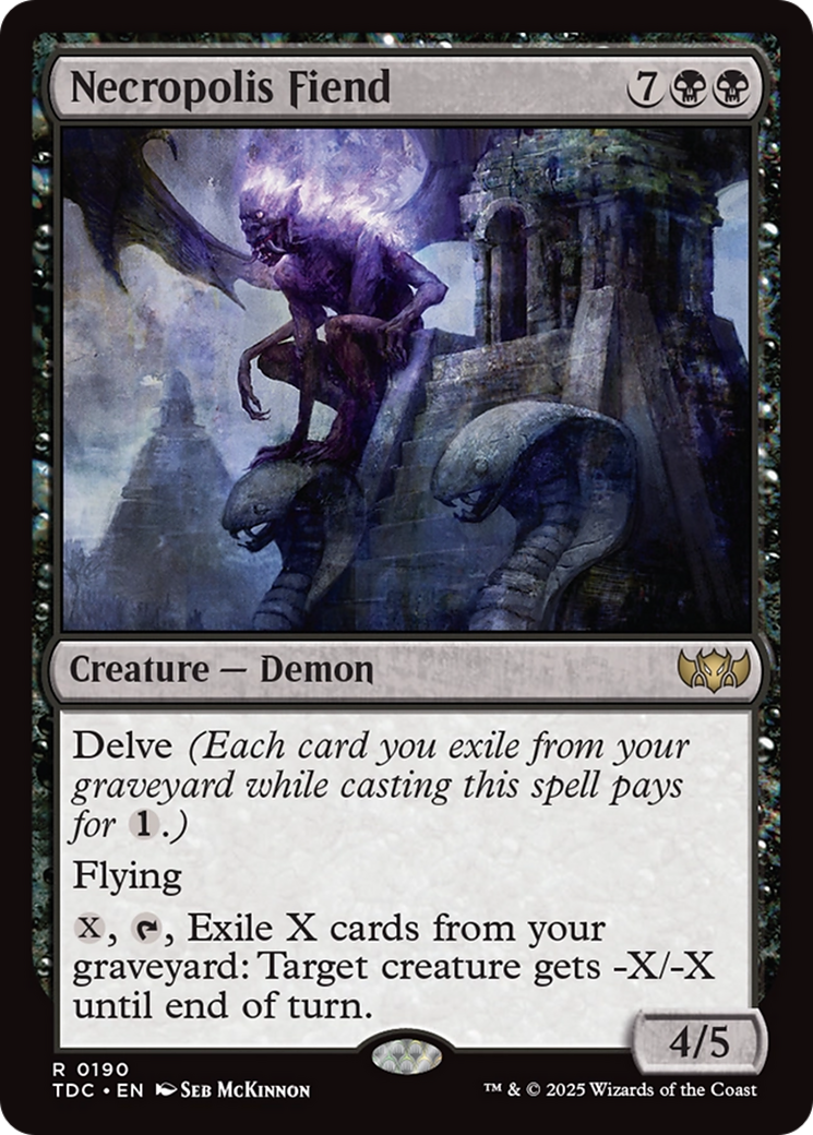 Necropolis Fiend [Tarkir: Dragonstorm Commander] | Odin's Place
