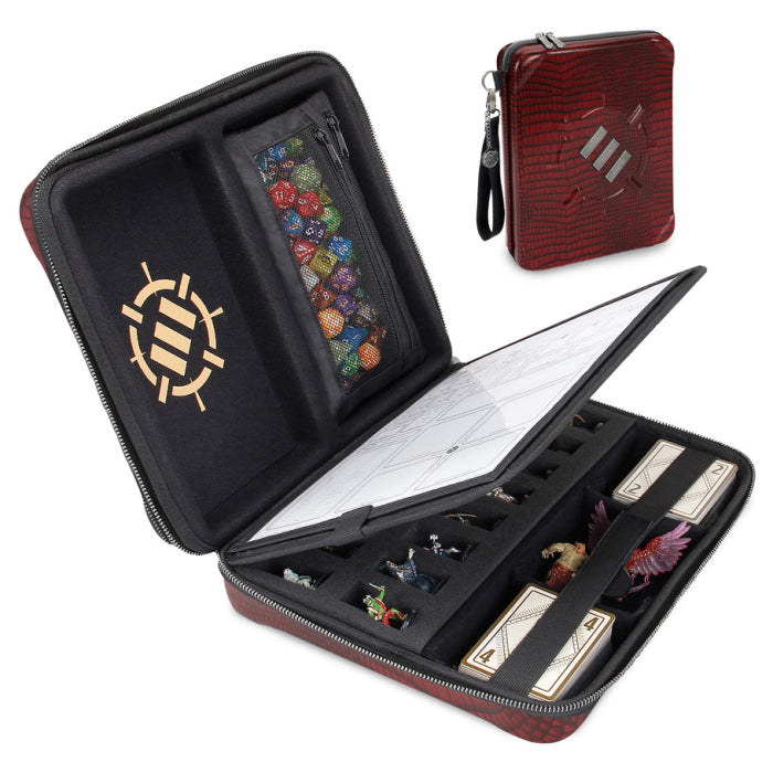 Enhance Gaming RPG Organizer Case Collectors Edition Red | Odin's Place