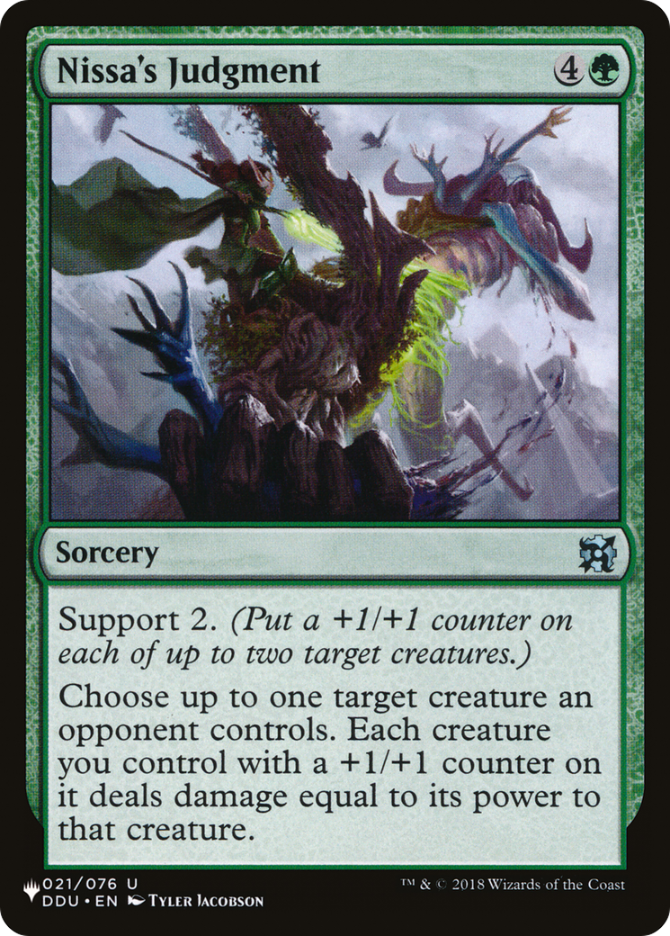Nissa's Judgment [The List] | Odin's Place