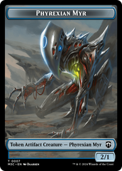 Phyrexian Myr // Servo Double-Sided Token [Modern Horizons 3 Commander Tokens] | Odin's Place