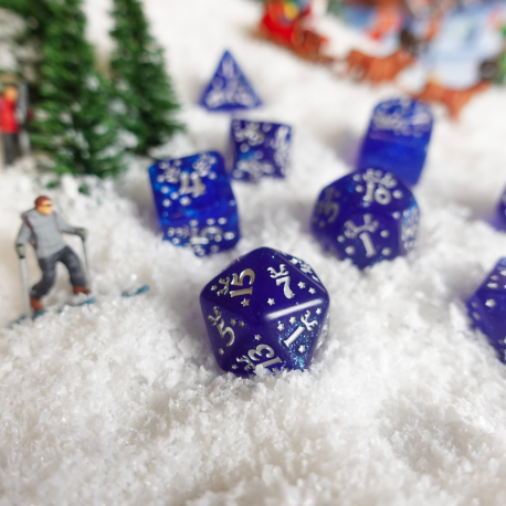 Q Workshop Christmas Dice Set | Odin's Place