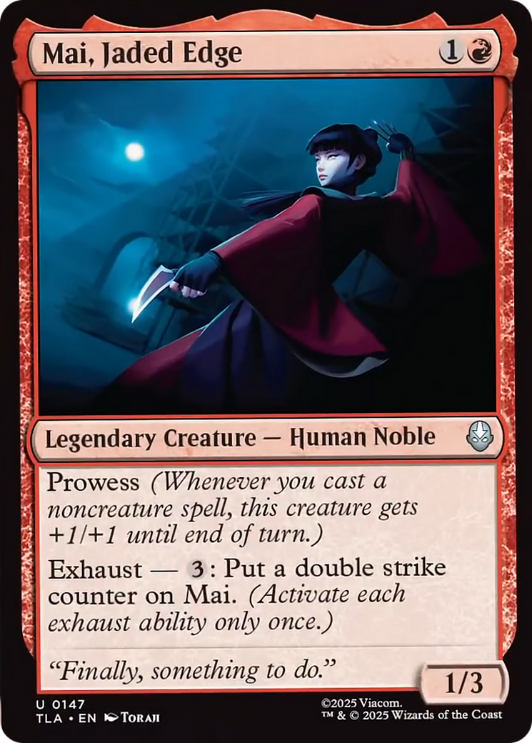 Mai, Jaded Edge [Avatar: The Last Airbender] | Odin's Place