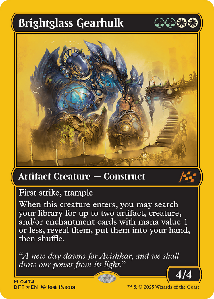 Brightglass Gearhulk (First-Place Foil) [Aetherdrift] | Odin's Place