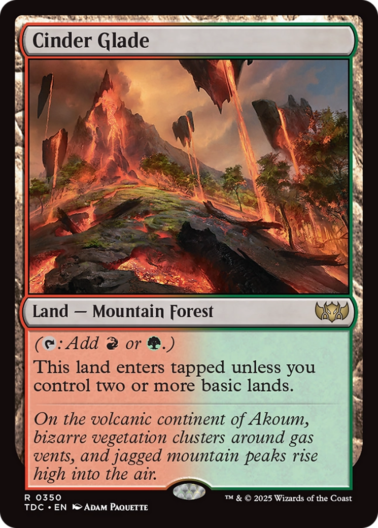 Cinder Glade [Tarkir: Dragonstorm Commander] | Odin's Place