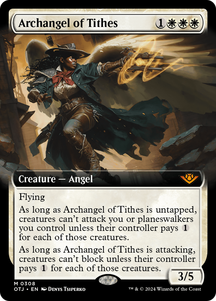 Archangel of Tithes (Extended Art) [Outlaws of Thunder Junction] | Odin's Place