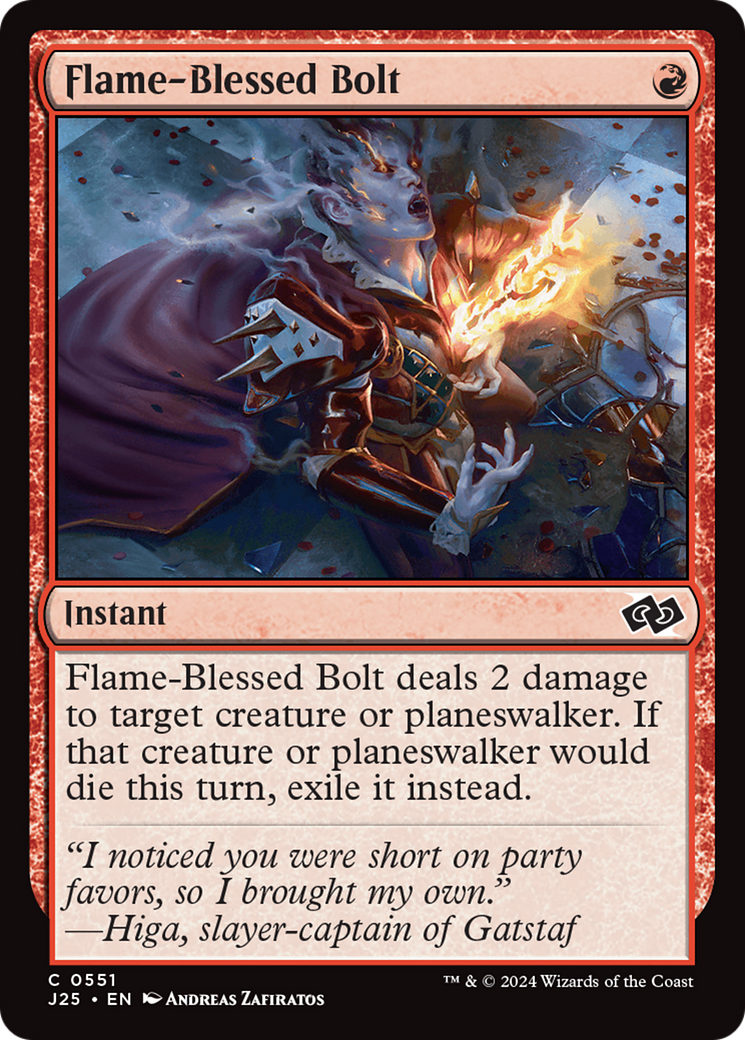 Flame-Blessed Bolt [Foundations Jumpstart] | Odin's Place