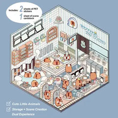 Studio Art Moodioma Kawaii Sticker Story Scene Kit | Odin's Place