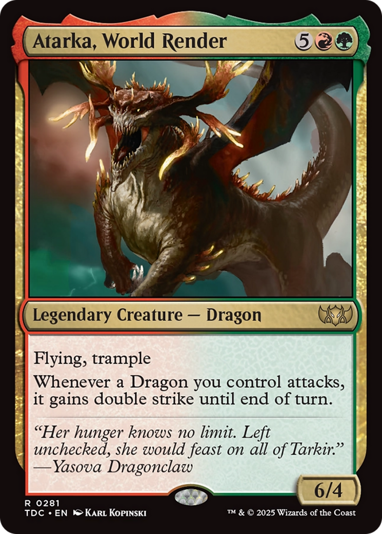 Atarka, World Render [Tarkir: Dragonstorm Commander] | Odin's Place