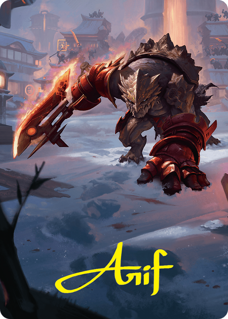 Searslicer Goblin Art Card (39/54) (Gold-Stamped Signature) [Foundations Art Series] | Odin's Place