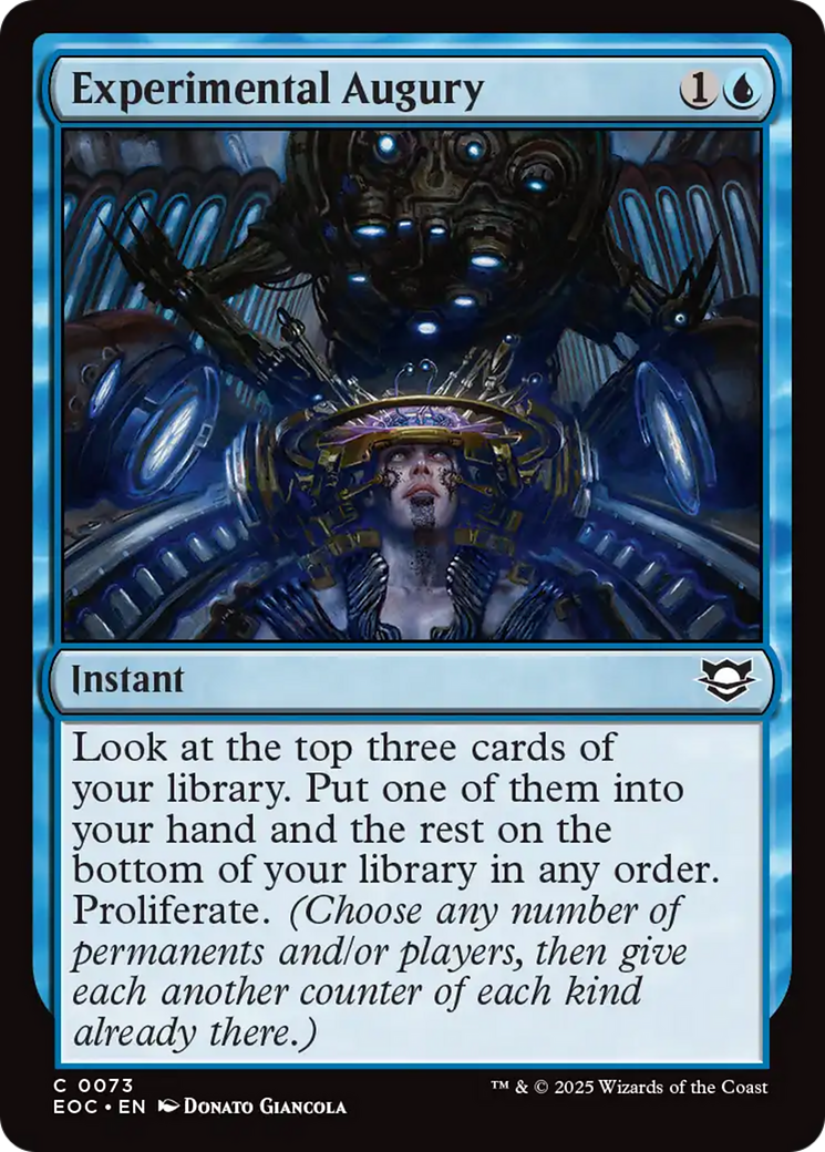 Experimental Augury [Edge of Eternities Commander] | Odin's Place
