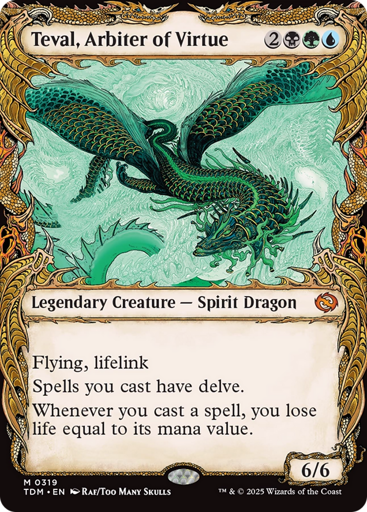 Teval, Arbiter of Virtue (Showcase) [Tarkir: Dragonstorm] | Odin's Place