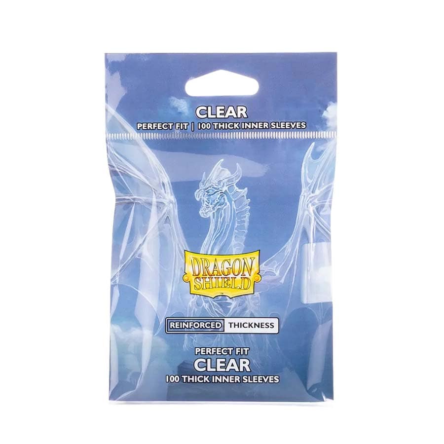 Dragon Shield Sleeves: Perfect Fit Standard Thick Clear | Odin's Place
