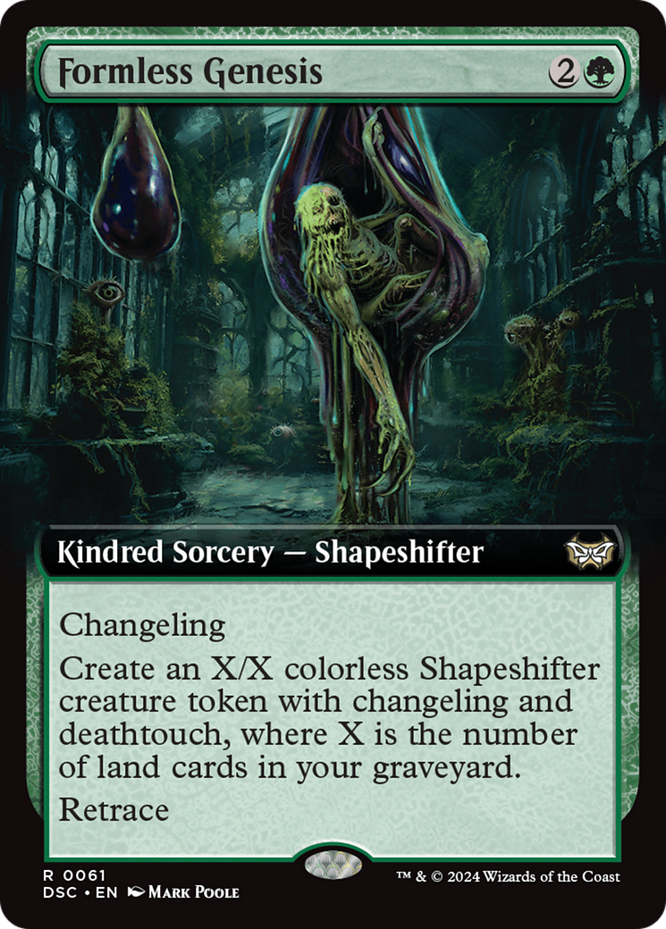 Formless Genesis (Extended Art) [Duskmourn: House of Horror Commander] | Odin's Place