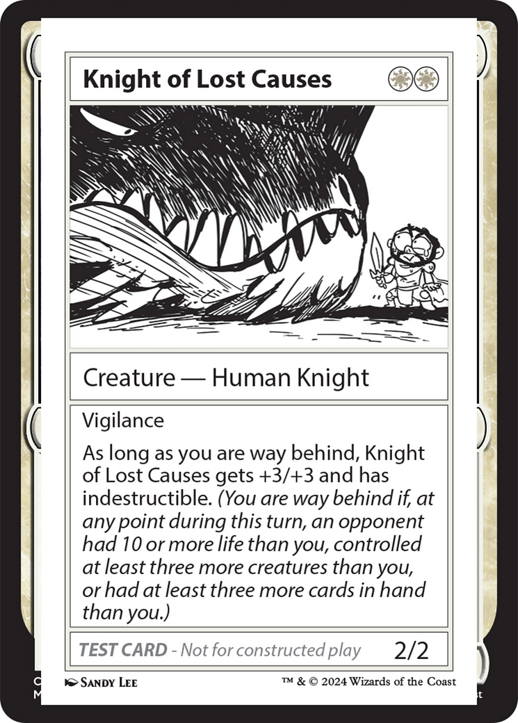 Knight of Lost Causes [Mystery Booster 2 Playtest Cards] | Odin's Place
