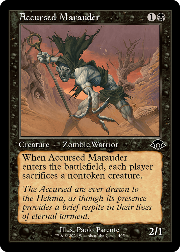 Accursed Marauder (Retro Frame) [Modern Horizons 3] | Odin's Place
