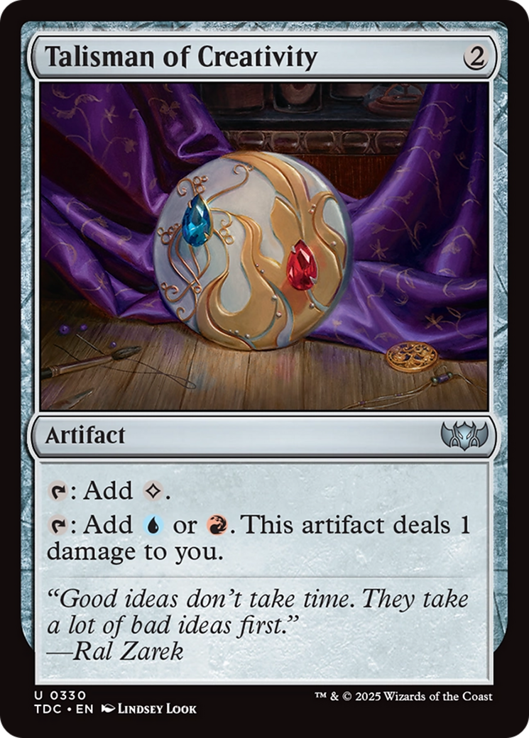 Talisman of Creativity [Tarkir: Dragonstorm Commander] | Odin's Place
