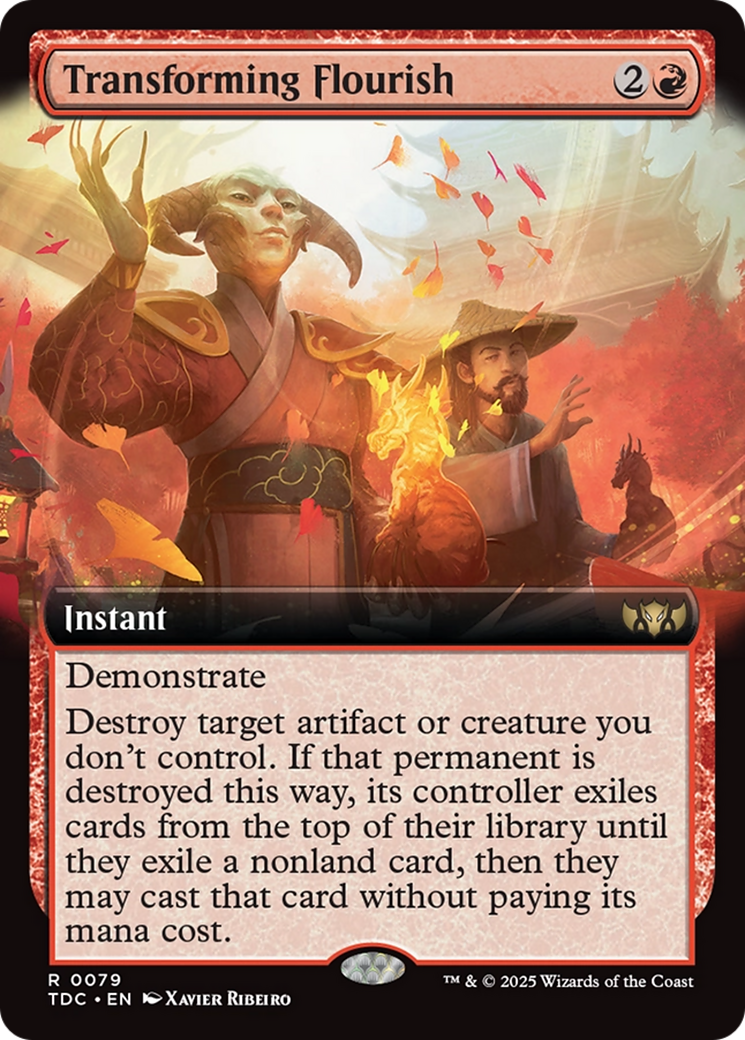 Transforming Flourish (Extended Art) [Tarkir: Dragonstorm Commander] | Odin's Place