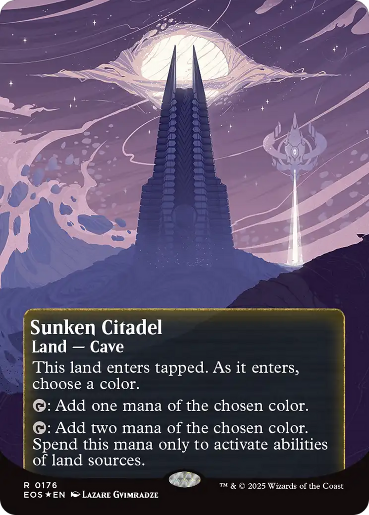 Sunken Citadel (0176) (Borderless) (Galaxy Foil) [Edge of Eternities: Stellar Sights] | Odin's Place