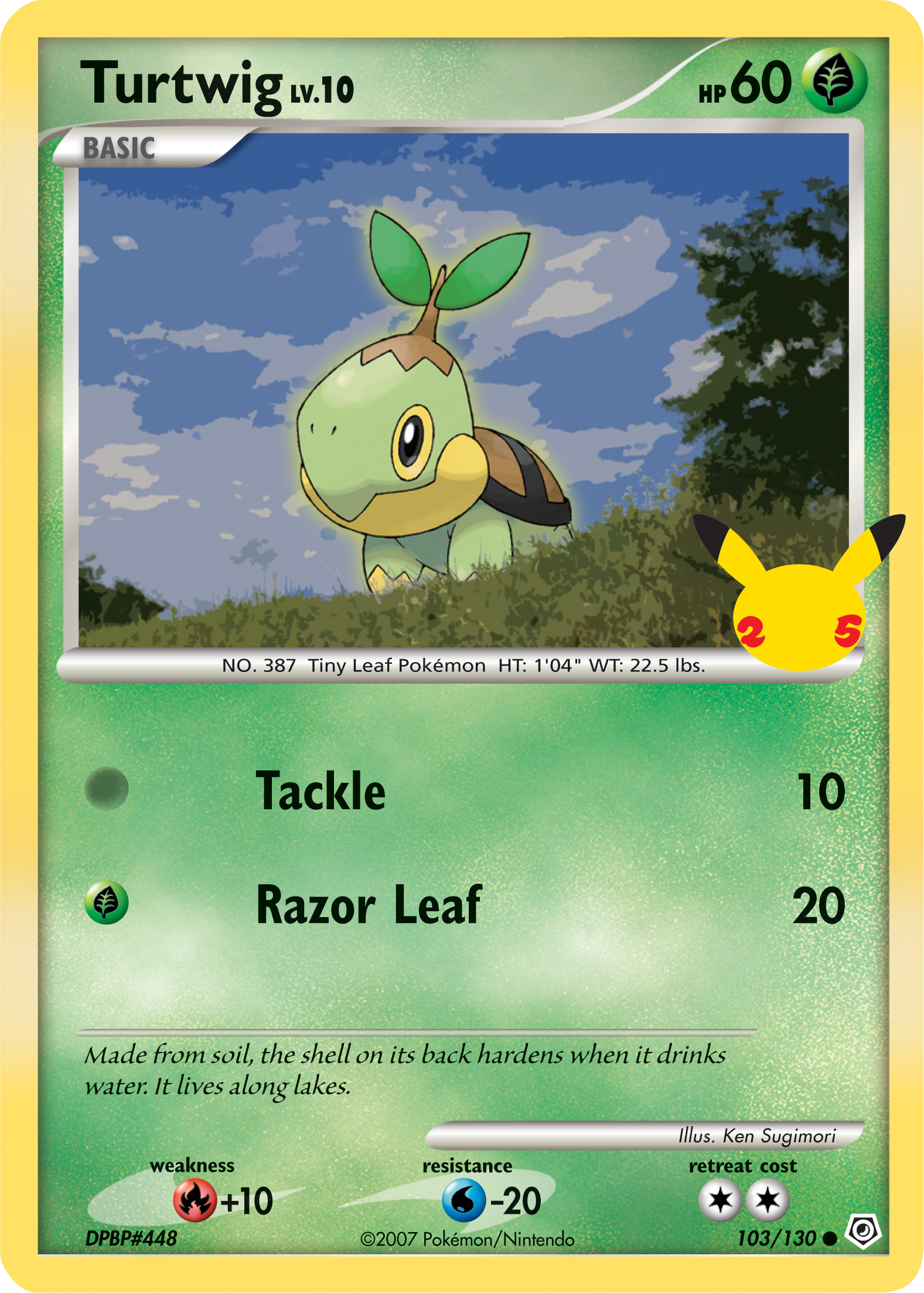 Turtwig (103/130) (Jumbo Card) [First Partner Pack] | Odin's Place