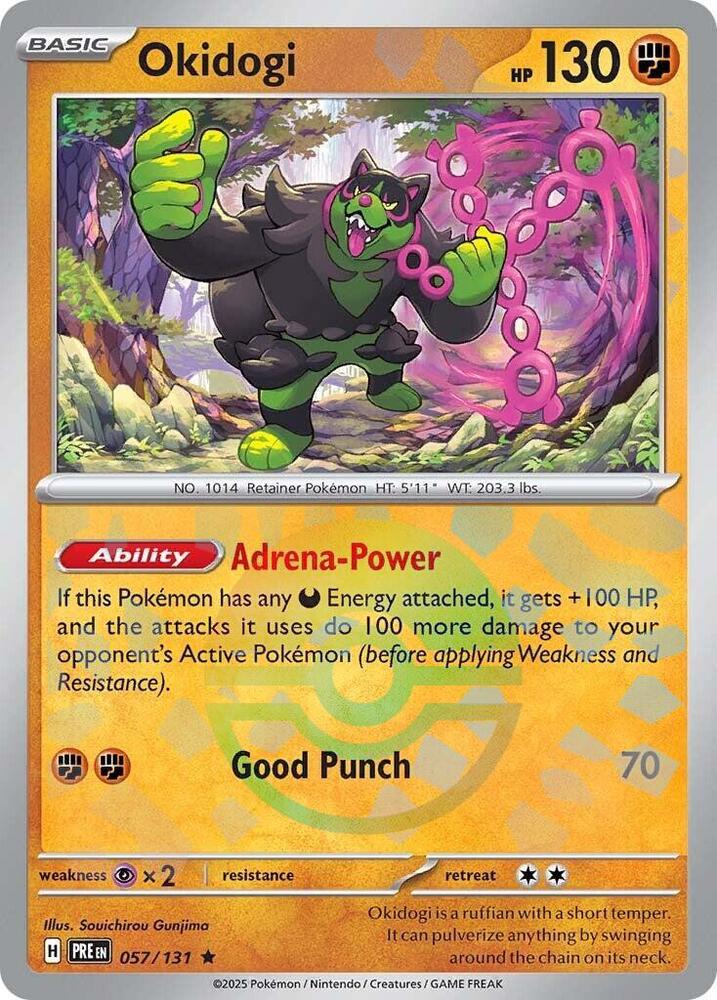 Okidogi (057/131) (Poke Ball Pattern) [Scarlet & Violet: Prismatic Evolutions] | Odin's Place