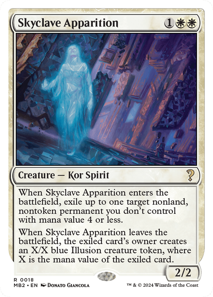Skyclave Apparition (White Border) [Mystery Booster 2] | Odin's Place