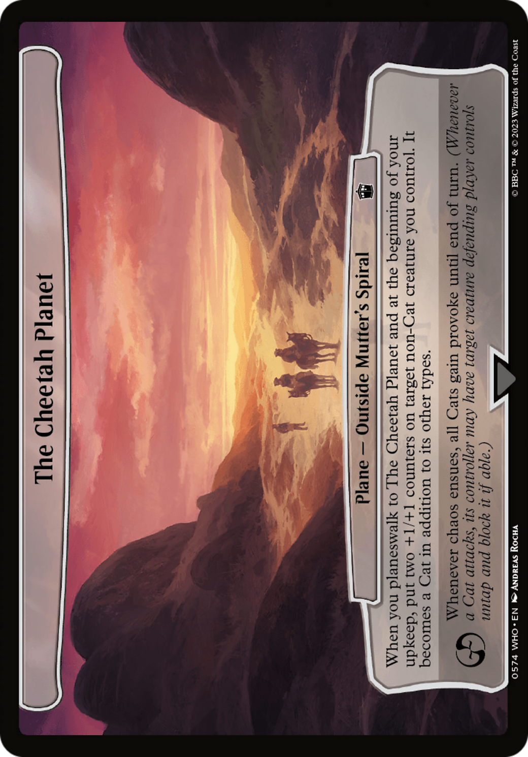 The Cheetah Planet [Doctor Who] | Odin's Place