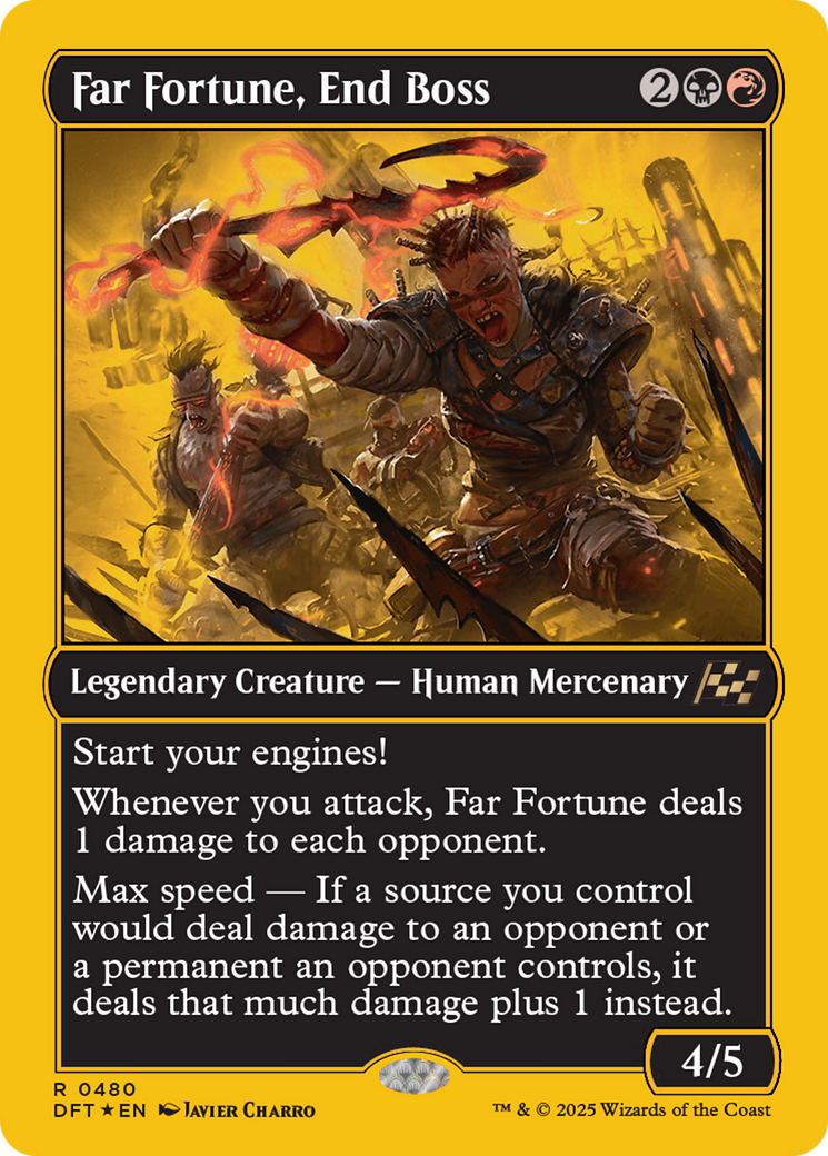 Far fortune, End Boss (First-Place Foil) [Aetherdrift] | Odin's Place