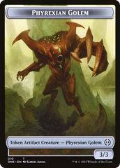 Phyrexian Mite Token (012) // Phyrexian Golem Double-Sided Token [Phyrexia: All Will Be One Tokens] | Odin's Place